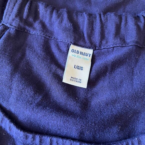 Old Navy Womens Blouson Dress Sleeveless Scoop Neck Knee Length Navy Blue Large - Picture 9 of 11